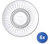 6 platillos de cristal bormioli rocco barshine para taza de té (14 cm)