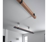 Calefactor ir mpc cordoba 1000w con mando a distancia y altavoz bluetooth 3d. construcción de aluminio, apto para uso interior/exterior, calefacción s