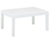 Mesa de jardín blanca 78x55x38 cm plástico vidaxl