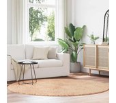 Vidaxl alfombra peluda de pelo largo navarra beige 200x200cm poliéster