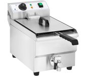 Freidora eléctrica profesional para restaurante 10 litros con grifo de desagüe 14_0001780