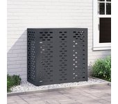 Vidaxl cubierta de aire acondicionado antracita 110x50x105 cm acero