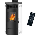 Estufa de pellets flavia 15 kw sannover blanco