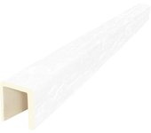 Viga imitación madera 18cm de ancho x 21,5cm de alto x 3m de largo color ébano decorativa de poliuretano vu0010d-b