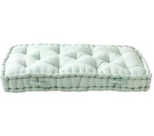 Puf algodón menta 120 x 13 cm