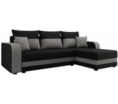 Sofá rinconero memphis 112, negro, función de descanso, almacenaje, 237x139x84cm