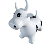 Tradineur - trotador infantil hinchable con forma de vaca, plástico, juguete inflable, niños a partir de 24 meses, 55 x 26 x 45 cm