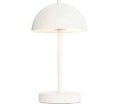 Lámpara de mesa de exterior blanca recargable con atenuación de 3 pasos - keira