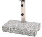 Vidaxl base de sombrilla de granito rectangular 25 kg