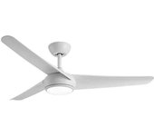 Ventilador de techo patras motor dc led 3-4-6k blanco/plata - blanco