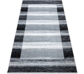Alfombra argent - w9557 marco, vintage, lineas gris 200x290 cm