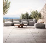 Salón de jardín modular 5 plazas gris, mixi - oviala