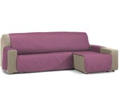 Funda cubre protector sofá chaise longue nina berenjena 200cm s&t sofa covers