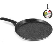 Sartén antiadherente tipo piedra para crepes cm28 home en aluminio