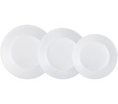 Vajilla opal luminarc harena 12 piezas - 4 personas - blanco