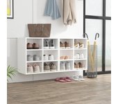 Vidaxl muebles zapatero 2 unidades blanco 52,5x30x50 cm