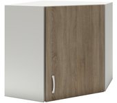 Mueble esquinero karo haaus, roble sonoma oscuro/blanco, 60 x 60 x 60 cm
