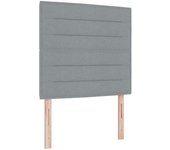 Cabecero diseño líneas gris claro 90 cm tela cfw6612341