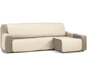 Funda cubre protector sofá chaise longue nina beige 280cm s&t sofa covers