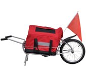 Remolque para bicicletas de una rueda con bolsa de almacenaje