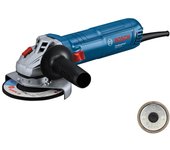 Bosch professional smerigliatrice angolare a filo gws 12-125 (ø disco: 125 mm, 1200 w potenza, prot. riavvio accidentale, incl. dado sds, impugn. sup