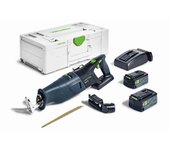 Sierra de sable sin cable festool rsc 18 5.0 eb-plus + 2 baterías 5.0 ah - 576948