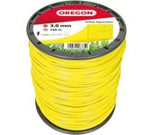 Hilo para desbrozadora cuadrado nylon amarillo ø 3.0mm/144m oregon 69-421-y