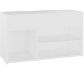 Banco para zapatos botas cómoda estante mueble de entrada almacenamiento 80 x 30 x 45 cm madera contracha 02_0022891