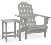 Silla de jardín con mesa de madera de abeto gris 02_0013329