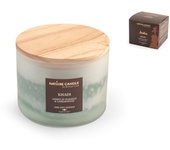 Vela natural atelier line vela con aroma 100% vegetal madera de guayaco y cardamomo gr 380