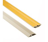 Quest canal para cables pvc 10x80mm, 2m, autoadhesiva, trapezoidal, protección de cables,tira enmascarante para cables pkt, beige