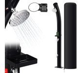 Ducha solar con ducha de pie ducha de verano ducha de piscina ducha de jardín 20l con protector de lluvia, y jabonera