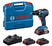 Bosch professional taladro/destornillador inalámbrico gsr 18v-55, 3 baterías 18v 4,0 ah, en caja l
