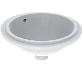 Lavabo bajo encimera variform de geberit, redondo, 330 mm, sin agujero para grifo, con rebosadero, 500.745.00.2, color: blanco