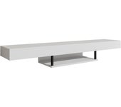 Mueble tv colgante | mueble de televisión | mueble de salón | blanco acabado en mate | 150x22x29,6cm | modelo aydin