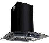 Campana extractora de pared acero inoxidable 756 m³/h 60 cm negro vidaxl