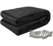 Carpa,alfombra de jardín,hdpe,negro,300*600cm