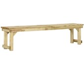 Banco de jardín muebles de exterior terraza terraza 180 x 38 x 45 cm madera de pino impregnada 02_0011270