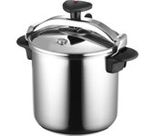 Magefesa star recta - olla express tradicional, 14 litros, acero inoxidable 18/10, para todo tipo de cocinas, inducción, 3 sistemas de seguridad