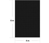 Lona de burbujas 4x6 m cubierta solar para piscina calefacción de estanque negra 16_0000306
