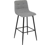 Atmosphera - taburete de bar sirac gris h104cm