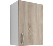 Mueble alto haaus karo, 1 puerta, roble sonoma oscuro/blanco, 40 x 30 x 60 cm