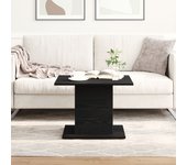 Vidaxl mesa de café roble negro 55.5x55.5x40 cm madera de calidad