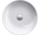 Fregadero de encimera duravit cape cod, 430 mm, sin banco con agujero para grifo, sin rebosadero, 2328430000, color: blanco