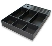 Bernstein - bandeja de almacenaje para muebles de baño - juego de 3 piezas extensible 1x c1, 1x c2, sin