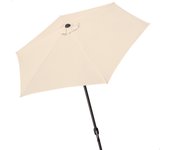 Sombrilla para terraza y jardín ø250 cm crema aktive