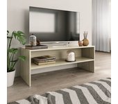 Mueble tv roble sonoma 100x40x40 cm madera de ingeniería