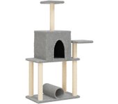 Torre de muebles para gatos, juguete para trepar, rascador, plataforma para trepar con postes rascadores 02_0022556