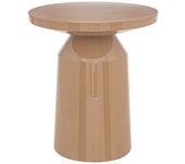 Atmosphera - mesa auxiliar tótem de metal beige sita d38cm