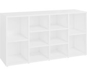 Banco para zapatos botas cómoda estante mueble de entrada almacenamiento 103 x 30 x 54,5 cm madera contra 02_0022884